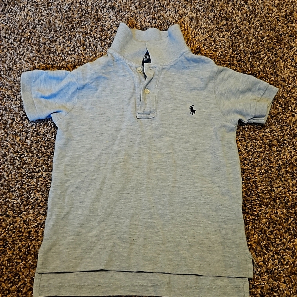 Polo shirt boys light gray size 4T